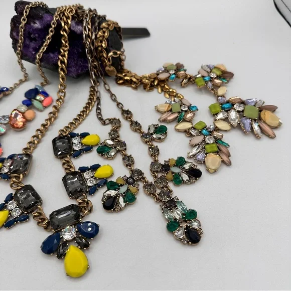 Glam elegant bundle JCrew necklaces lining 4 - Picture 5 of 16